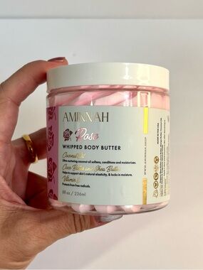 Aminnah Rose Whipped Body Butter (8 fl oz)